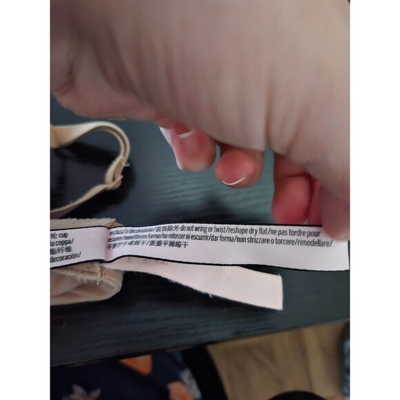 Victorias Secret Body Lined Perfect Coverage Bra Size 36B Nude Tan #1 - Picture 9 of 10